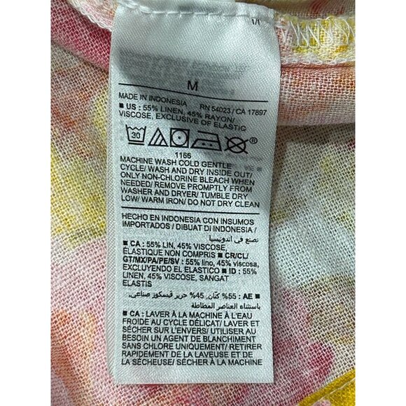 Old Navy Floral Print Sleeveless Sundress Adjustable Straps Smocked Back Size M - Picture 7 of 9